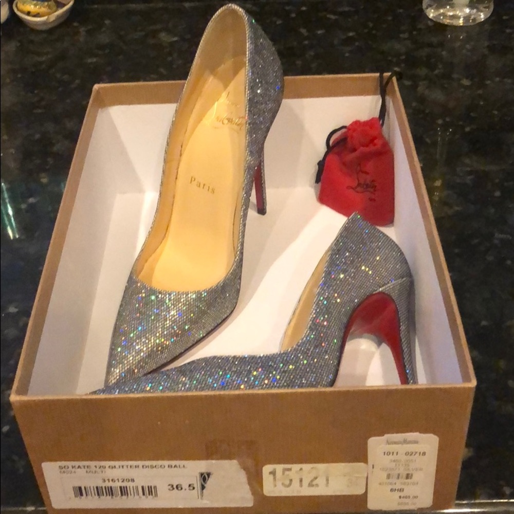 Christian Louboutin Glitter Disco Ball  Pumps